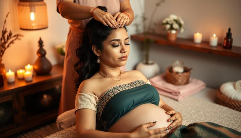 indian head massage while pregnant